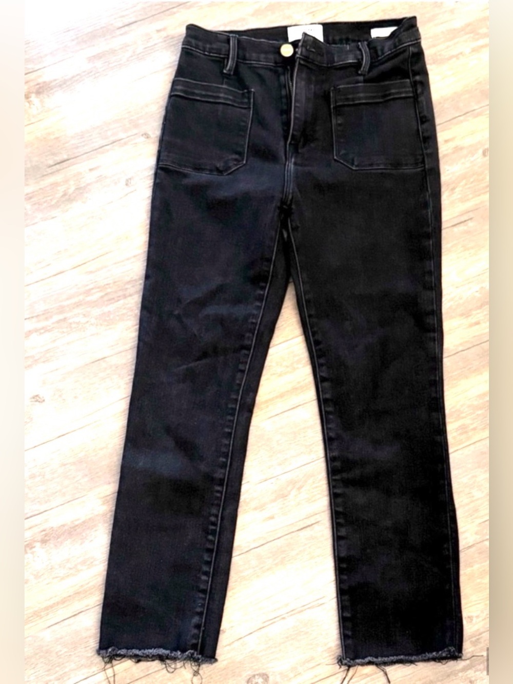 Frame Denim Le Skinny De Jeanne Black Jeans Size 27